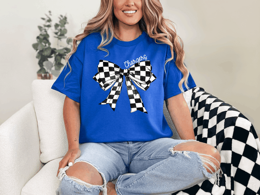 School bow shirt- canvas